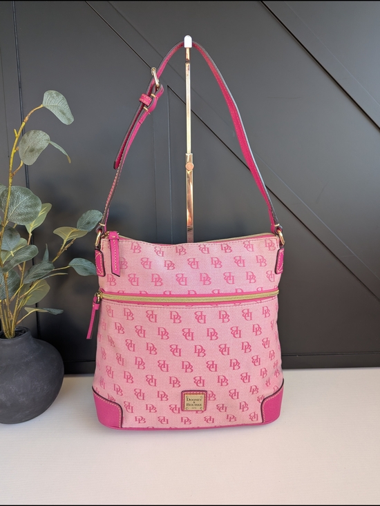 Dooney & Bourke Handbags - Dooney & Bourke Pink Canvas Shoulder Bag